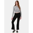 thumbnail image 2 of No Boundaries Pull-On Bootcut Drawstring Pants, 31” Inseam, Women's and Women's Plus, 2 of 5