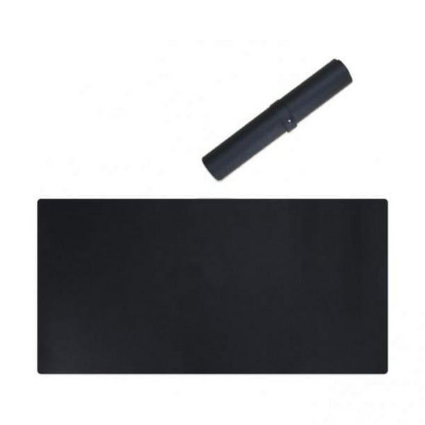 Alfombrilla de ratón grande para ordenador portátil, antideslizante, de goma, 120 x 60 cm Negro