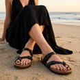 thumbnail image 4 of Cushionaire Luna Cork Footbed Sandals for Women – Comfortable Slip-On Women's Shoes with Genuine Suede Footbed & Arch Support | Slides for Women, 4 of 21