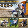 thumbnail image 6 of PNKKODW XL Oversized Heated Rocking Camping Chair, 3 Heat Levels Heated, Cup Holder, 600D Oxford, for Winter Outdoor,Blue（With 20，000mAh Power Bank）, 6 of 13