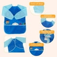 thumbnail image 3 of 2/4Pack Kids Painting Apron, Waterproof Art Smocks For Child 3-8 Years, Kids Smocks for Painting Aprons with Long Sleeve, 3 of 7