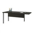 thumbnail image 2 of Bestar 120811-32 Pro-Linea Return Table with Metal Legs - Deep Grey - 71.10 x 29.90 x 29.50 in., 2 of 6