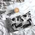 thumbnail image 3 of Salouo Psychedelic Skull Illusion Art Pattern Pillow Cases,1PC Pillow Covers with Envelope Closure Decorative Pillow Case for Bed Couch,Pillows Not Included-20"x30", 3 of 6