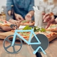 thumbnail image 2 of Stainless Steel Pizza Cutter,Stainless Steel Innovative Bicycle Kitchen Tool Pizza Cutter Wheel Meticulously Designed, 2 of 8
