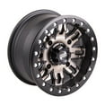 thumbnail image 6 of (4 Pack) 4/137 Tusk Teton Beadlock Wheel 14x7 4.0 + 3.0 Smoke/Black For Can-Am Defender HD10 2016-2019, 6 of 8
