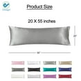 thumbnail image 4 of Deago 1Pcs Ultra Soft Long Pillow Cases Body Pillowcases Cover Envelope Closure For Adults Pregnant Women 20" x 55" (Gray), 4 of 6