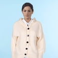 thumbnail image 4 of unbranded Suéter Largo Abierto Con Capucha Para Mujer De Y Casual, 4 of 7