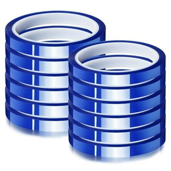 12 Rolls 10mm X33m(108ft) Heat Tape High Temperature Heat Tape Heat Transfer Tape for Heat Sublimation Vinyl