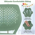 thumbnail image 5 of PetFurnishn Desk Chair for Teen,Kids Armless Swivel Small Cute Low-Back Mesh Office Chair Comfy with Adjustable Height, Lumbar Support,Ergonomic Computer Study Chair in Home Bedroom School(Sage Green, 5 of 10