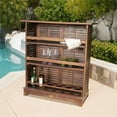 thumbnail image 5 of Noble House Riviera Wood Bar Set (Set of 3) Rich Mahogany, 5 of 13