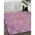 thumbnail image 2 of Ahgly Company Indoor Square Patterned Plum Purple Novelty Area Rugs, 8' Square, 2 of 6