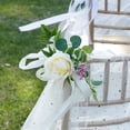 thumbnail image 2 of Matsuzay Accesorios de silla de bajo mantenimiento de seda Buena sensación de mano No tóxico para gatos y perros Ramo de boda Amplia Decoración Amarillo, 2 of 6
