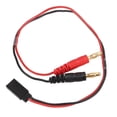 thumbnail image 2 of Cable adaptador de conector hembra Futaba a conector macho banana 4.0 para carga de batería LiPo de 22 AWG (KST‑030), 2 of 14