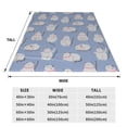 thumbnail image 3 of KLL Cute Fat Cat Pattern Fleece Throw Blanket,Fleece Throw Blankets for Couch & Bed All Season Use-60"x50", 3 of 7