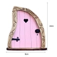 thumbnail image 4 of Puerta Hadas Casa Muñecas Elfo en Miniatura Artesanía para Árboles Jardín (4), 4 of 9