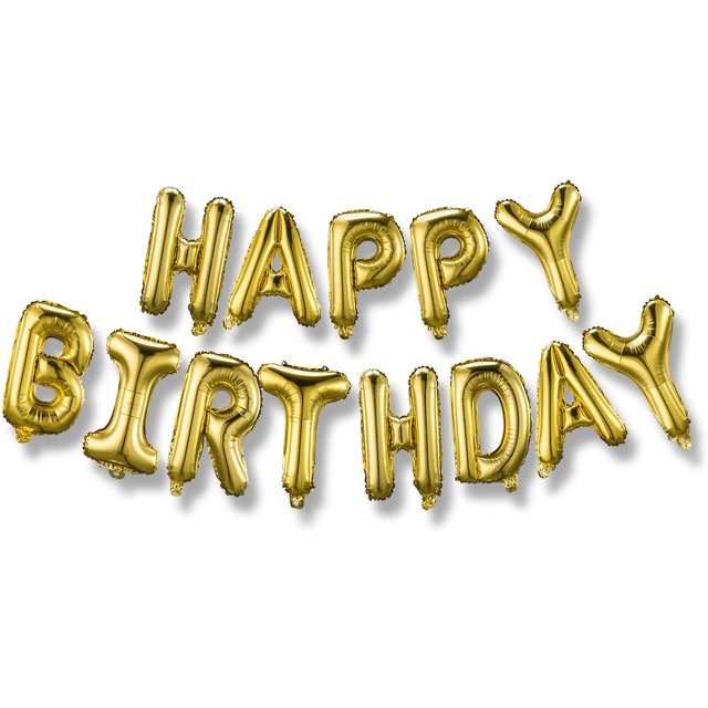 Feliz cumpleaños globos banner letras de papel de Mylar, letras inflables para fiestas brand modelStyleType