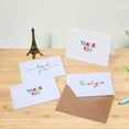 thumbnail image 6 of 144 Bulk Thank You Cards with Envelopes, Thank You Notes Box Set with Elegant 8 Rainbow Colorful Designs Greeting Card for Wedding, Business, Birthday, Baby Shower, Blank Inside, 4 x 6 Inch，Cards, 6 of 7