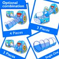 thumbnail image 5 of PigPigPen 5pc Play tent with Tunnel for Toddlers Baby Ball Pits Indoor Outdoor Polyester Playhouse, 5 of 7