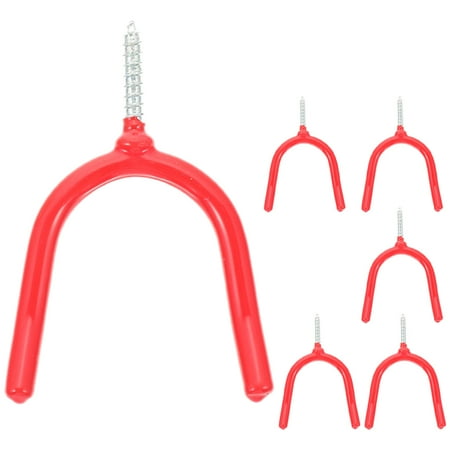 

said 6Pcs Garage Hooks Multi-function Hooks Storage Utility Hooks Wall Storage Hooks Metal Hooks