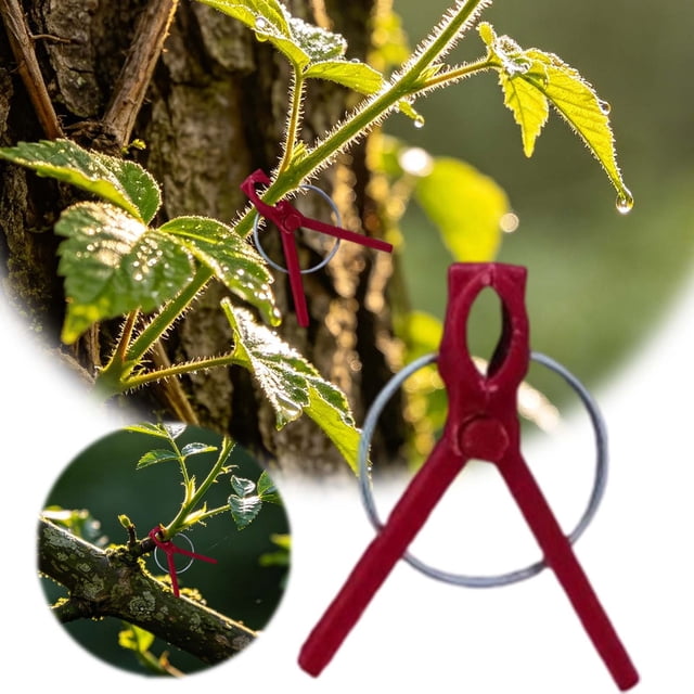 Tong Serre-Joint de Jardin Robuste pour Support, Pinces Solides pour Fixer des Vignes, des Treillis, du Filet et des Tubes, Fixations de Jardinage Réutilisables pour l'Extérieur et Greenho