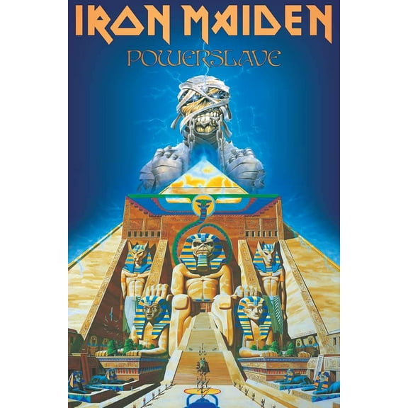 BUY ART FOR LESS Officially Licensed Iron Maiden Powerslave Album Cover 24 x 36 Inch Art Poster - Decorative Print - Poster Paper - Ready to Frame