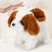 Walbest Kids Cute Puppy Plush Walking Barking Waging Tail Retriever Puppy Electronic Interactive Pet Dog Toy, Battery Operated Toy Animal Great Gift