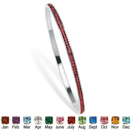 Palm Beach Jewelry Birthstone Eternity Bangle Bracelet