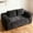 Gray, variant on S-HOME Boneless Corduroy Sofa Couch No Assembly Required 2 Seater Memory Foam Seating, for Apartments and Home Theaters, Black