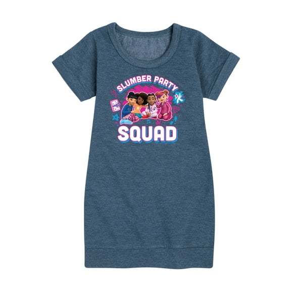 Karma's World - Girl Group - Slumber Party Squad - Toddler & Youth Girls Fleece Dress