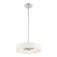 thumbnail image 6 of Livex Lighting  4 Light Brushed Nickel Pendant, 46923-91 - 14" Dia x 11.75" - 41.75" Adj. H, 6 of 8