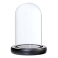 thumbnail image 2 of 2 Campanas De Cúpula De Cristal Con Base Y Soporte Para Paisaje De Flores, Cubierta De Cristal, Color Negro D, 2 of 9