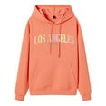 thumbnail image 2 of Los Angeles Hoodies for Women Fall Winter Long Sleeve L.A. Graphic Hooded Sweatshirt with Pockets Pullover Tops, 2 of 4