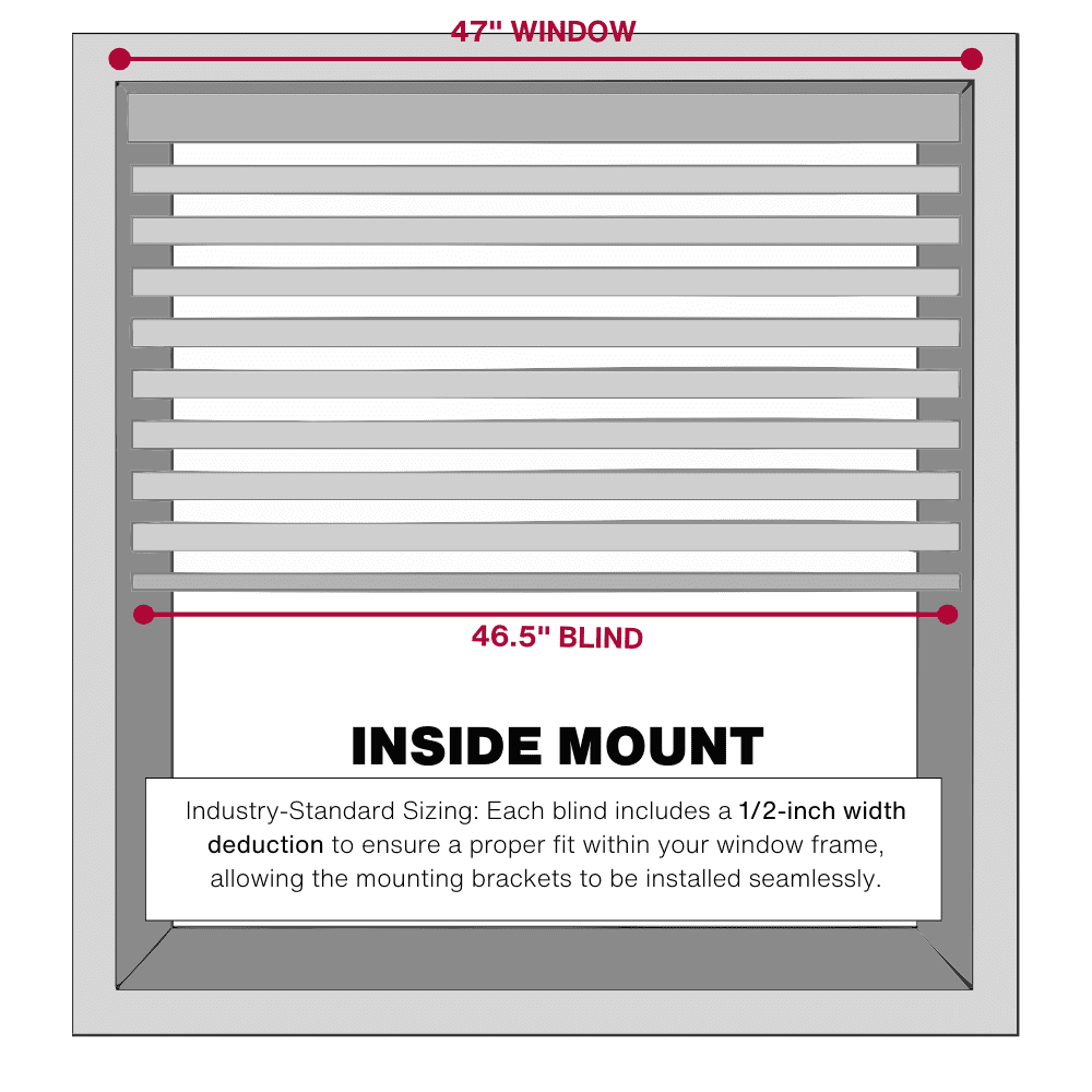 Lotus & Windoware Cordless 2" Faux Wood Room Darkening Horizontal Blind, Snow White