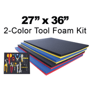 Custom Foam Tool Kits 27 x 36 Blue / Red