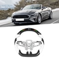 thumbnail image 3 of Car Steering Wheel, Carbon Fiber Racing Steering Wheel Flat Bottom  for Upgrade Replacement for   2018-2021, 3 of 7