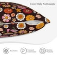 thumbnail image 5 of Bingfone 70s Groovy Hippie Retro Linen Throw Pillow Covers Cushion Case Pocket Button Vintage Farmhouse Pillowcase For Sofa Couch Bed 20"X20", 5 of 9