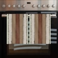 thumbnail image 2 of Sage Green Kitchen Towels Set of 2, Water Absorbent Dish Towel, Farmhouse Wood Grain Vintage Brown Striped Decorative Hand Towels - Quick Drying Cloth for Cooking Baking, 18x28 Inch, 2 of 8
