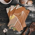 thumbnail image 3 of Bohemian Geometric Abstract Leaves Sun Kitchen Towels Household Kitchen Tools Accessories Microfiber Wiping Towel Cleaning Cloth, 3 of 6