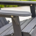 thumbnail image 5 of Christopher Knight Home Hanlee Acacia Wood Folding Adirondack Chair, Dark Grey, 5 of 7