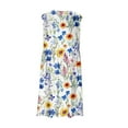 thumbnail image 5 of Sundresses for Women Sleeveless Button Down V Neck Summer Dress Casual A Line Midi Sun Dresses with Pockets Flowy Floral Boho Vacation Beach Dress Ropa Mujer Previous Orders History Flash Deals, 5 of 7