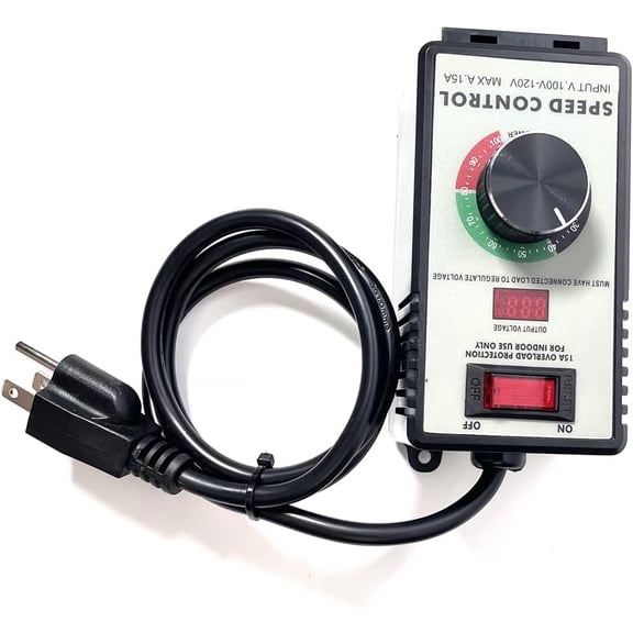 ABPETE Variable Speed Motor Controller 120V 15A 4000W with Overload Protection - Replacement for Most Industrial AC Motors & Power Tools