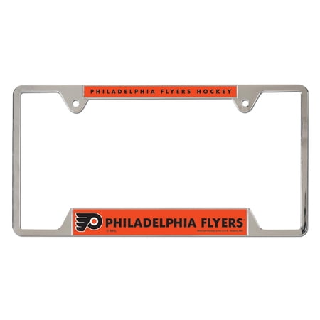 WinCraft Philadelphia Flyers Chrome Plated Metal License Plate Frame WinCraft Philadelphia Flyers Chrome Plated Metal License Plate Frame
