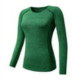 thumbnail image 1 of Women‘s Compression Tops  Performance Athletic Long Sleeve Shirt Moisture Wicking Gym Yoga Running Workout T-Shirt, 1 of 4