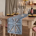 thumbnail image 2 of Table Runners 108 Inches Long Dress Scarves, Farmhouse Wood Grain Farmhouse Coffee/Dining/Kitchen Table Runner for Living Room, Vintage Country Barn Gate Textured 13x108 Inch, 2 of 9