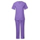 thumbnail image 4 of Conjunto de uniforme exfoliante para mujer, centro de belleza, cuidado de mascotas, ropa suave, uniformes de enfermería Púrpura, 4 of 8