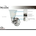 thumbnail image 3 of Maxim 11086 Bel Air 6" Wide Bath Light, 3 of 5