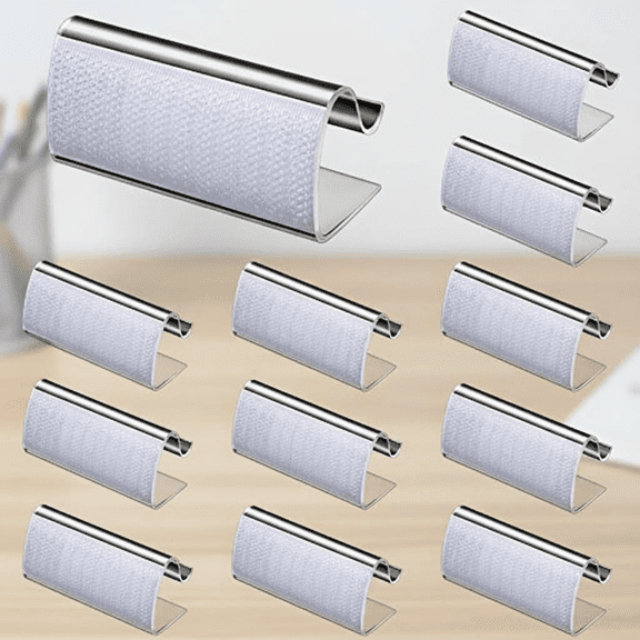 Clear Tablecloth Clips Set of 12, Heavy Duty Plastic Table Skirting Clips for Securing Linens at Weddings, Parties, Picnics, Banquets, and Indoor or Outdoor Events