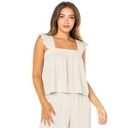 Celebrity Pink Juniors Flutter Strap Top and Palazzo Pants Set, 2-Piece