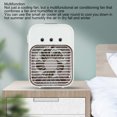 thumbnail image 3 of Personal Evaporative Air Cooler Fan, 3 Speeds Small Air Conditioner Multifunctional Aroma Diffuser Handle Design with RGB Light for Home, 3 of 7