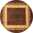 thumbnail image 1 of Ahgly Company Indoor Round Persian Brown Traditional Area Rugs, 8' Round, 1 of 4